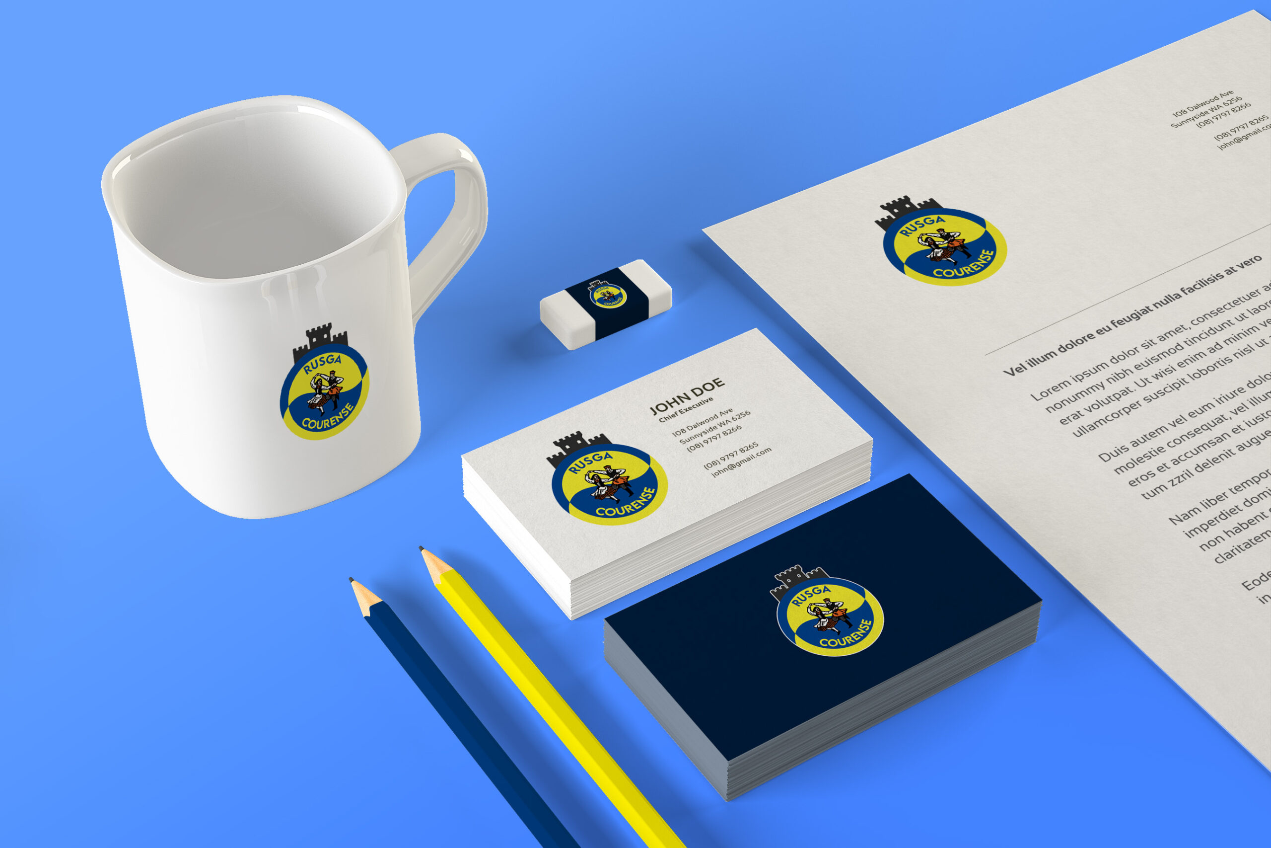 Mockup d'un logo fait sur Adobe Illustrator